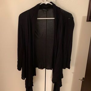 Black, Talbots long sleeved wrap